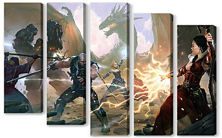Модульная картина - The Witcher: Battle Arena
