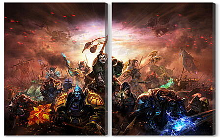 Модульная картина - World Of Warcraft: Mists Of Pandaria
