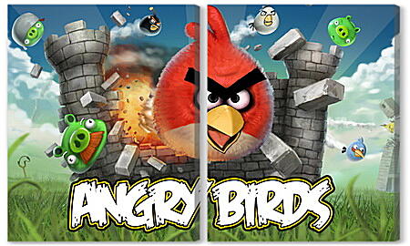 Модульная картина - Angry Birds
