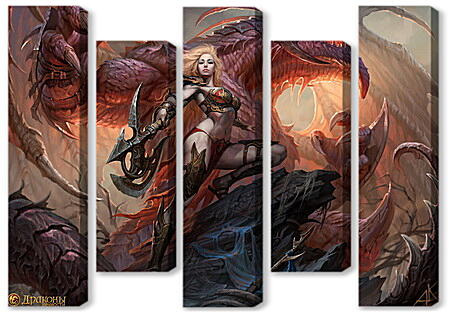 Модульная картина - Dragons Of Eternity
