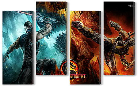 Модульная картина - Mortal  Kombat
