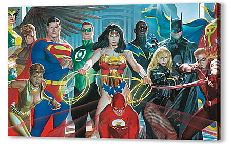 Постер (плакат) - Justice League Heroes