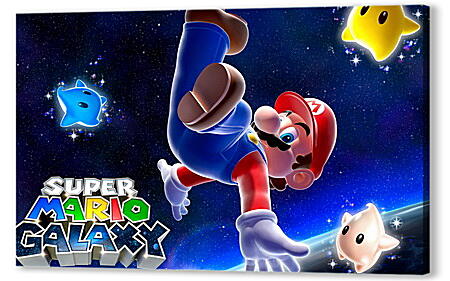 Постер (плакат) - Super Mario Galaxy
