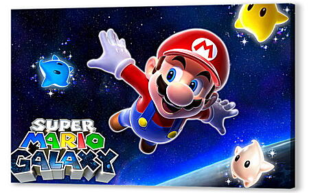 Постер (плакат) - Super Mario Galaxy
