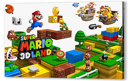 Постер (плакат) - Super Mario 3D Land
