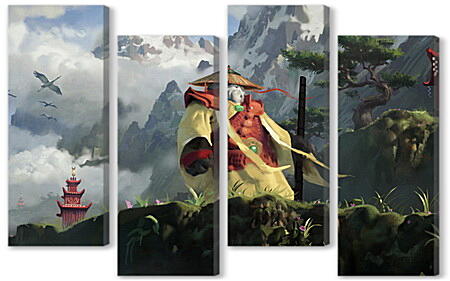 Модульная картина - World Of Warcraft: Mists Of Pandaria
