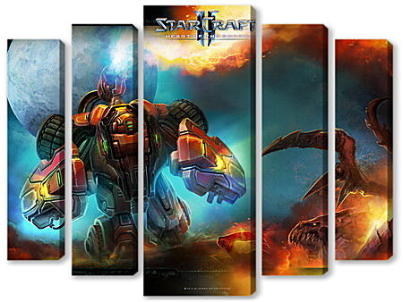 Модульная картина - StarCraft II: Heart Of The Swarm
