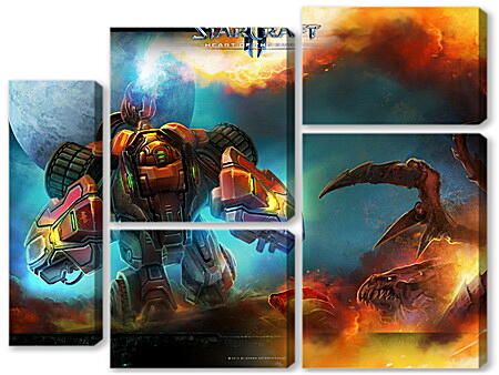 Модульная картина - StarCraft II: Heart Of The Swarm
