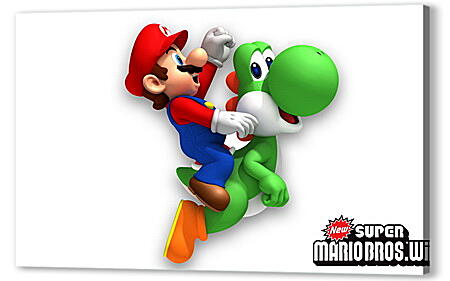 Постер (плакат) - New Super Mario Bros. Wii
