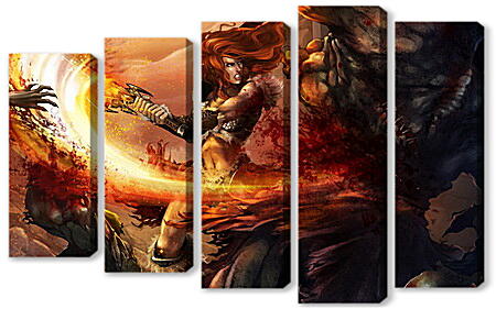 Модульная картина - Diablo III
