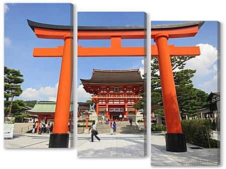 Модульная картина - Святилище Фусими Инари. Япония.