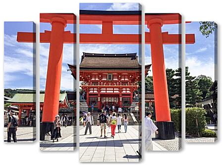 Модульная картина - Святилище Фусими Инари. Япония.