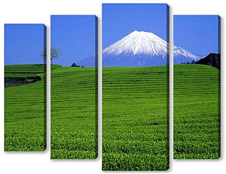 Модульная картина - Священная гора Фудзияма. Япония.