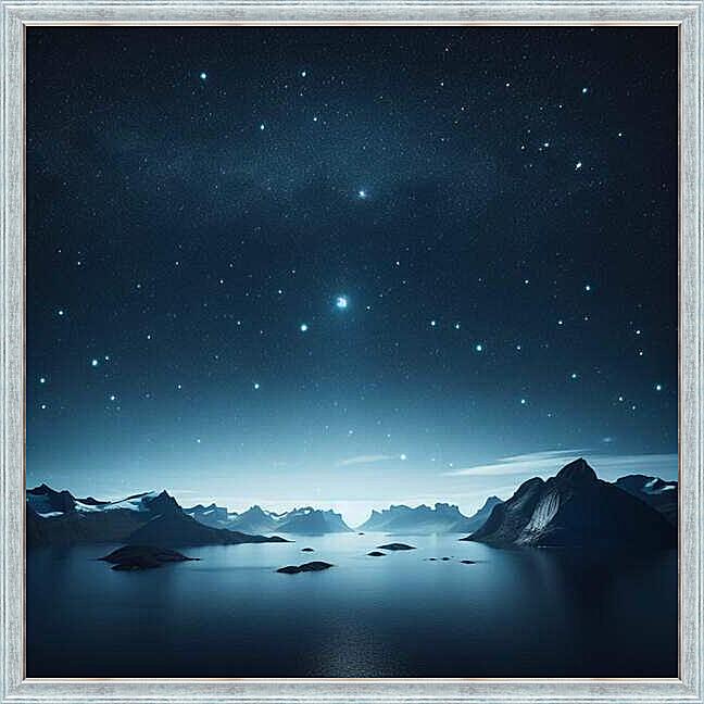 Картина - Ночное озеро