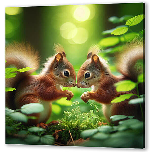 Постер (плакат) - Белочки