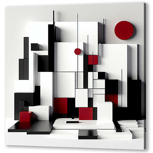 Постер (плакат) - Красное и черное