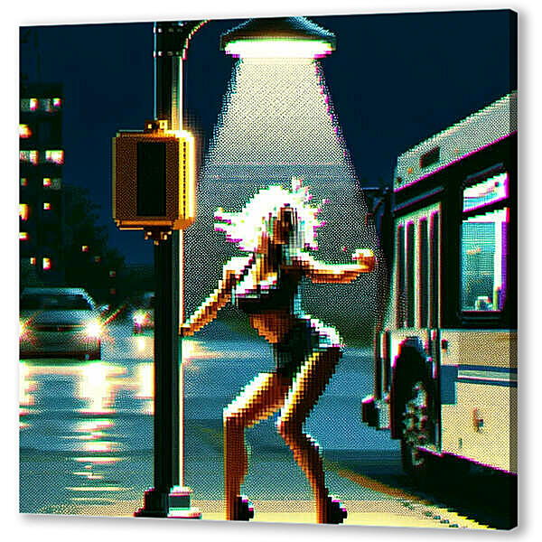 Постер (плакат) - Ночной танец