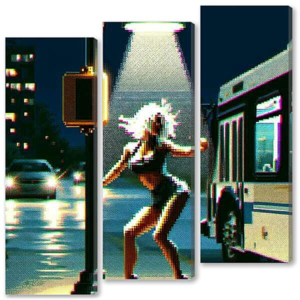 Модульная картина - Ночной танец