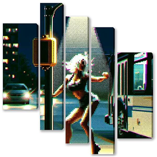 Модульная картина - Ночной танец