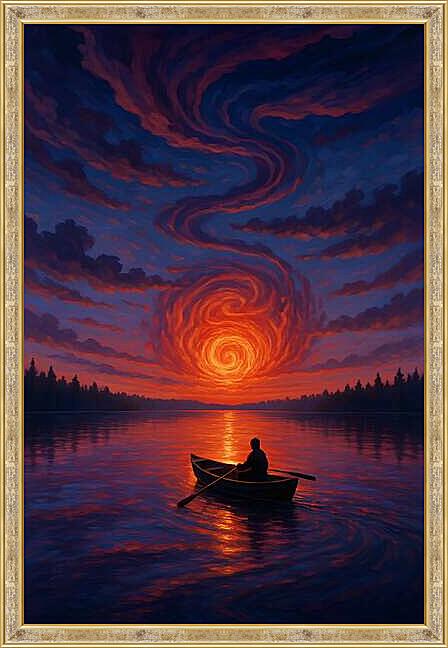 Картина - Огненный водоворот небес