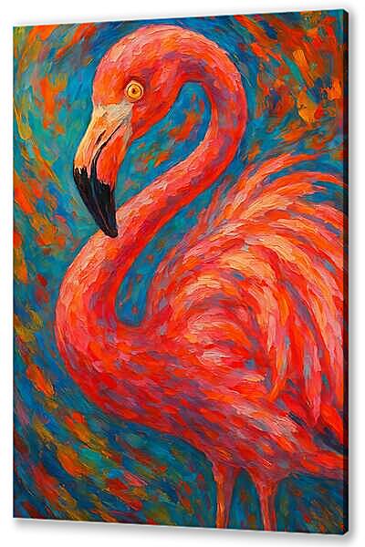 Постер (плакат) - Розовый фламинго