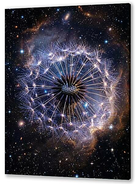 Постер (плакат) - Космический одуванчик