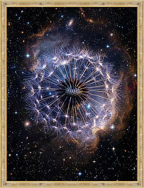 Картина - Космический одуванчик