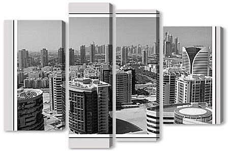 Модульная картина - Panorama Dubai - Панорама Дубаи
