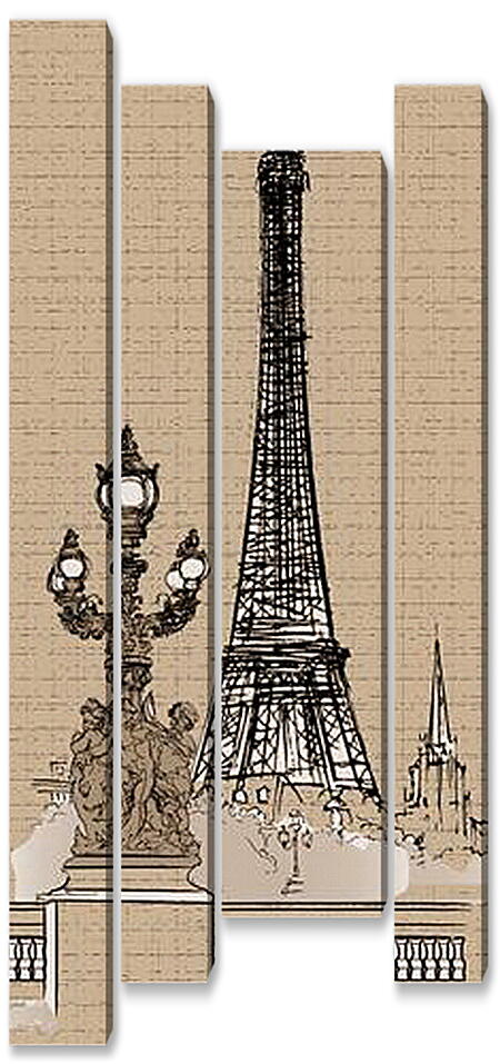 Модульная картина - Париж
