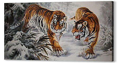 Постер (плакат) - Тигры