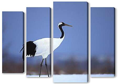 Модульная картина - Белый аист
