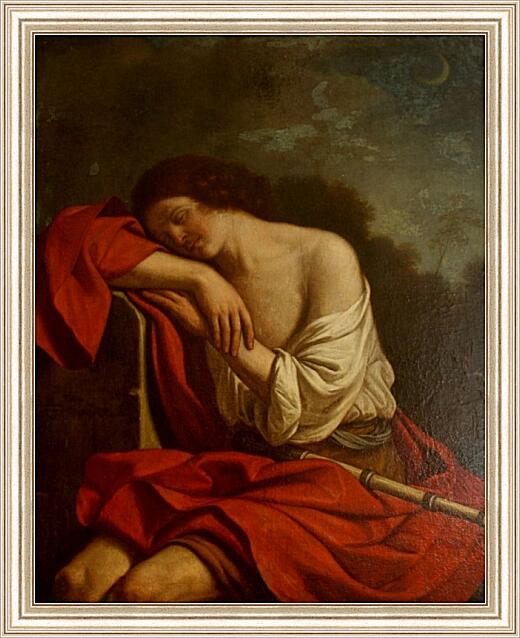 Картина - Спящий Эндимион. Джованни Франческо Барбьери