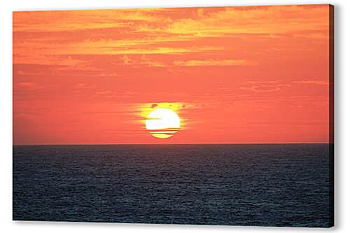 Картина маслом - Sunset In Indian Ocean - Закат в Индийском Океане