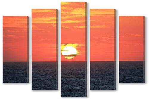 Модульная картина - Sunset In Indian Ocean - Закат в Индийском Океане