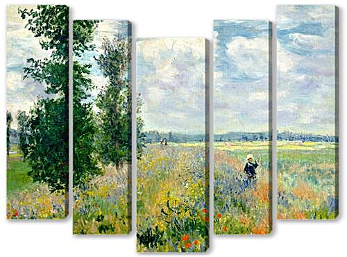 Модульная картина - Poppy Field, Argenteuil - Маковое Поле, Аржантей
