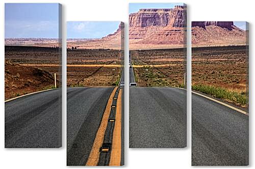 Модульная картина - highway - шоссе
