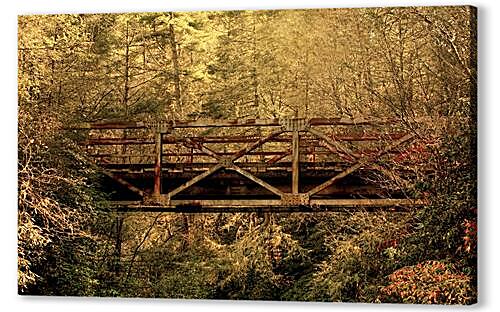 Картина маслом - bridge - мост
