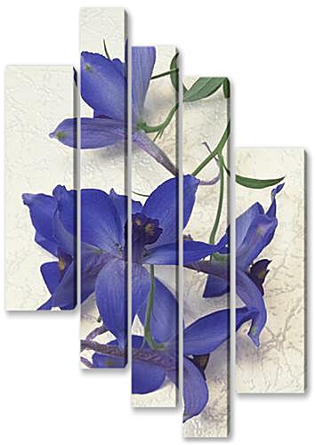 Модульная картина - Фиолетовая орхидея