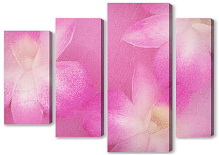 Модульная картина - Три розовых цветка