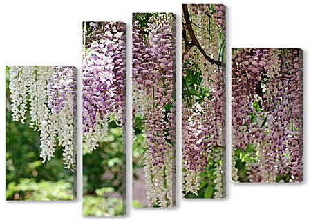 Модульная картина - Цветущее дерево