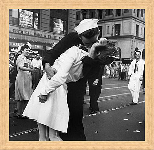 Картина - VJ Day, The Kiss - Безоговорочная капитуляция, Поцелуй на Таймс Сквер
