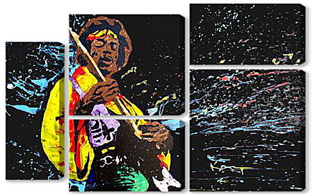 Модульная картина - Jimi Hendrix - Джими Хендрикс
