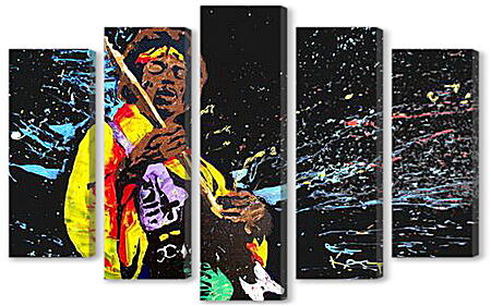 Модульная картина - Jimi Hendrix - Джими Хендрикс
