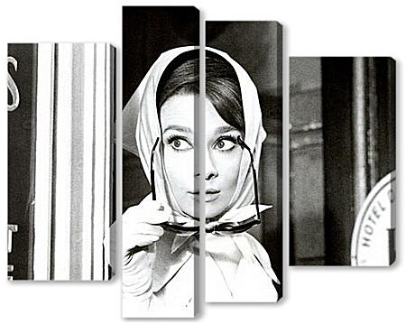 Модульная картина - Audrey Hepburn - Одри Хепберн
