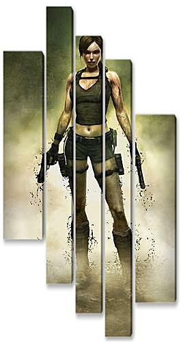 Модульная картина - Lara Croft - Лара крофт
