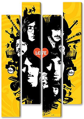Модульная картина - The Beatles