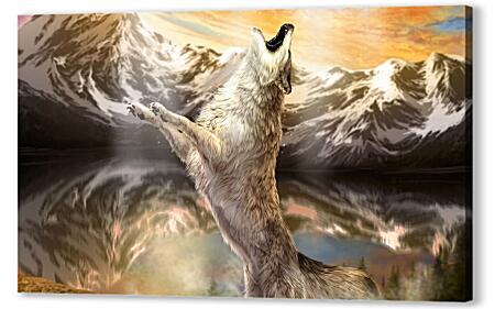 Картина маслом - Волк