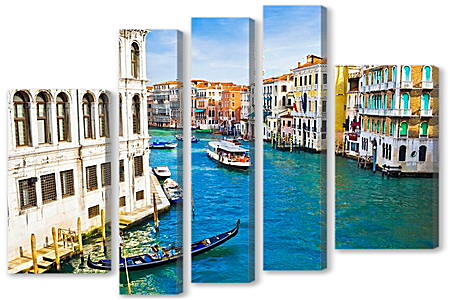 Модульная картина - Канал в Венеции
