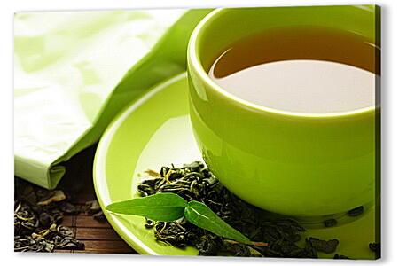 Картина маслом - Зеленый чай