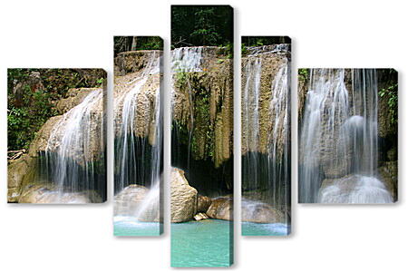 Модульная картина - Каскад водопадов